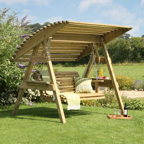 Wooden garden swing - 2, seater