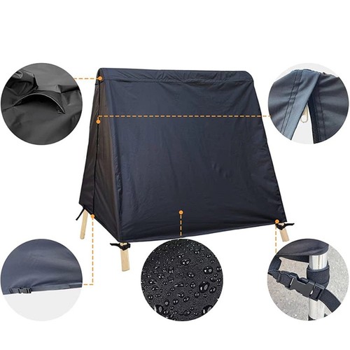 Black weatherproof patio swing - patio,